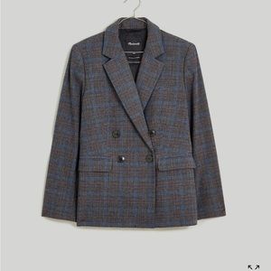 Madewell The Rosedale Plaid Double-Breasted Women's Jacket